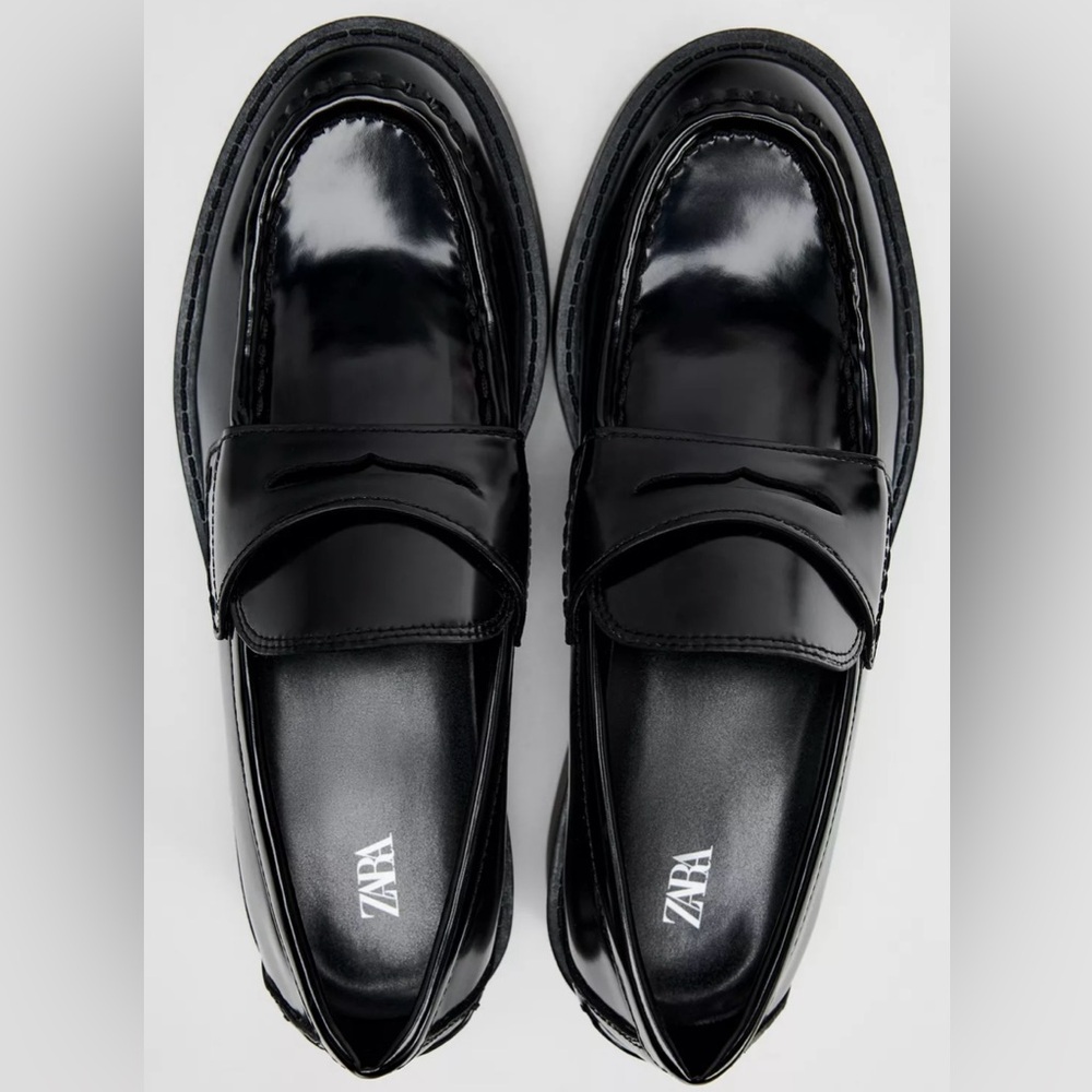 Zara Black Loafers